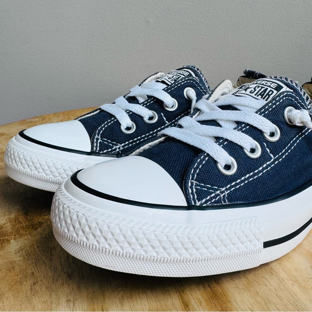 Converse All Star Shoreline Navy Blue Women's Shoes Size 10 Slip On Canvas - Picture 3 of 8